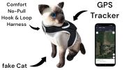 NEW GPRS GSM Small Pet GPS Tracker Waterproof Security for Cat & Dog Size:L